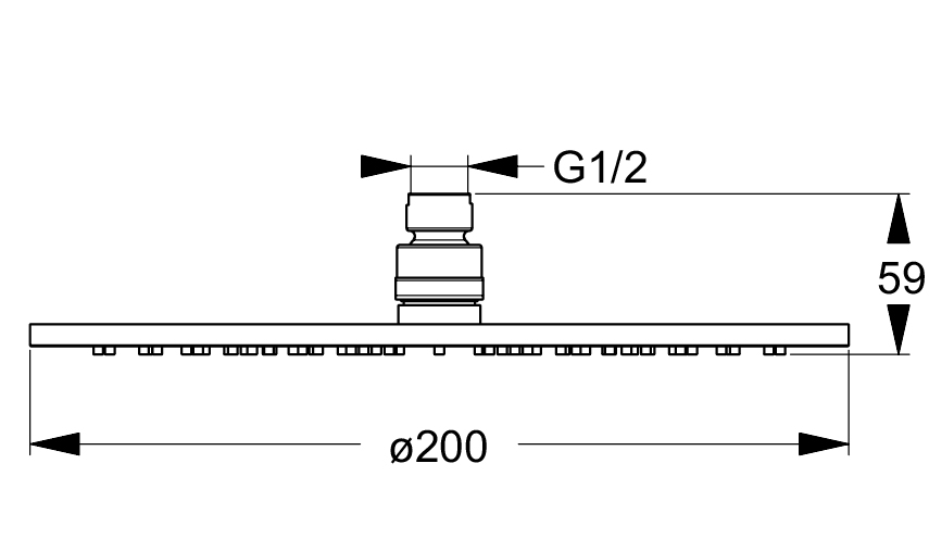 خلاطات ايديال ستاندرد B9442AA - BD023AA _ . مجموعه دش رين شاورM1 قطر 20سم . ف1 1 