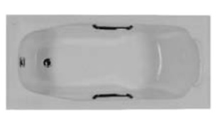 بانيو ايديال ستاندرد بمقبض كرومG8713 150*70 فاخر جونيور ابيض ف1 1 